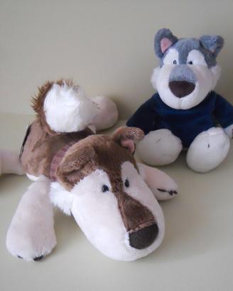 Peluche coppia Husky Jack & Jill di Nici, NUOVI!