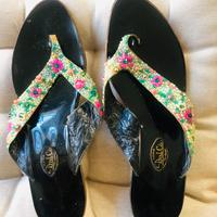 infradito eieganti  in perline DAL CO’ anni 70’