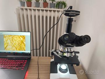 Bimicroscopio Trinoculare Murzider con Fotocamera