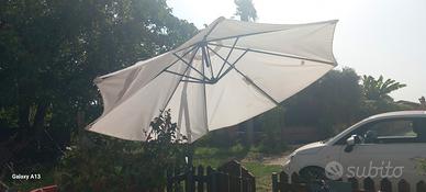 ombrellone giardino con pedana