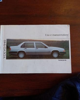 LIBRETTI USO MANUTENZIONE ORIGINALI PER VOLVO 940