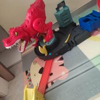 Hot Wheels Assalto del T-Rex, con Lanciatore