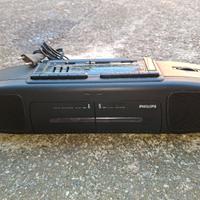 RADIO STEREO MANGIACASSETTE PHILIPS ANNI 80'