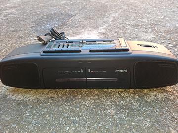 RADIO STEREO MANGIACASSETTE PHILIPS ANNI 80'
