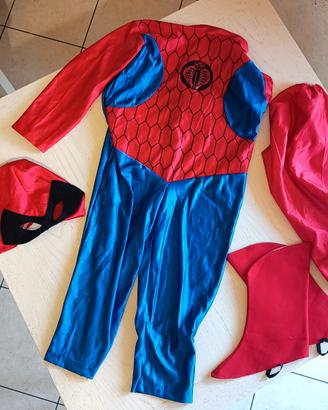 costume Spiderman taglia 4-6 anni 