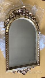 Cornice con Specchio intaglio a corone  H 95 cm