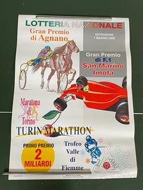 Manifesto d'epoca Lotteria 2000