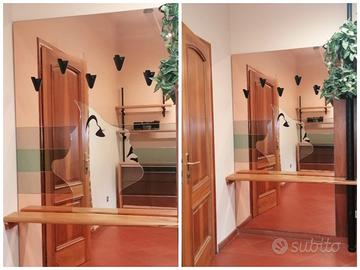 Specchio guardaroba appendiabiti