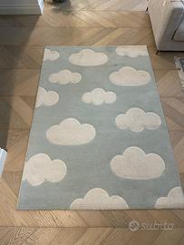 Tappeto bambini 200 x 140 cm tema nuvole