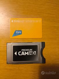 Cam HD + card TivuSat attiva