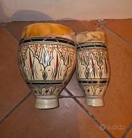 tamburo/bongo in ceramica 
