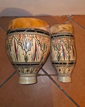 tamburo/bongo in ceramica 