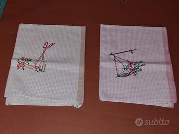 Set 2 Strofinacci Canovacci Cucina Asciugapiatti