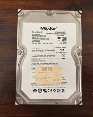 Hard disk Maxtor s-ata da 500 gb