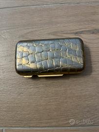 Porta sigari vintage placato oro