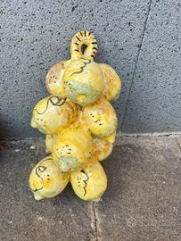 Grappolo limoni in ceramica 