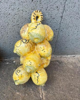 Grappolo limoni in ceramica 