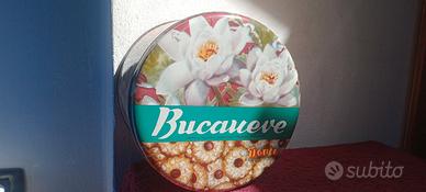 scatola latta vintage biscotti DORIA bucaneve  