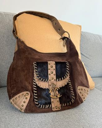 Borsa Just Cavalli in pelle e camoscio