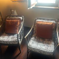 Splendido set vimini: 2 Poltrone, 1 sofa, 1 tavolo