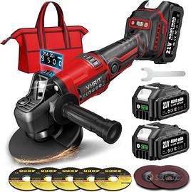Smerigliatrice angolare 125mm a batteria x2 4Ah