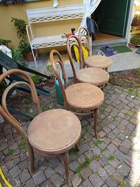 4 sedie originali Thonet Modello N. 18