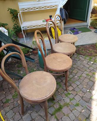 4 sedie originali Thonet Modello N. 18