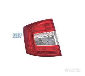 FANALE SINISTRO PER SKODA OCTAVIA SW 13-16 BIANCO 