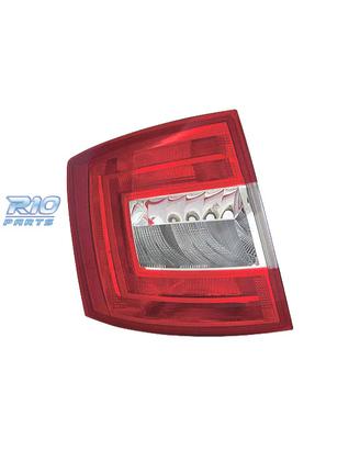 FANALE SINISTRO PER SKODA OCTAVIA SW 13-16 BIANCO 