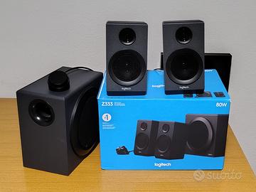 Casse PC Logitech Z333 2.1 – 80W con Subwoofer