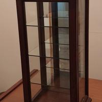  MOBILE VETRINETTA LEGNO E CRISTALLO