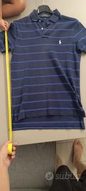 Polo Ralph Lauren Uomo a Righe Blu Navy - Taglia S