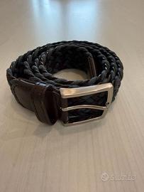 Cintura Uomo Doppelgänger Intrecciata Marrone/Blu