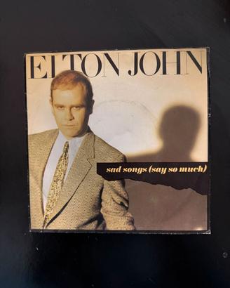 Disco 45 giri - ELTON JOHN sad songs (say so much)