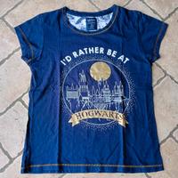 T-SHIRT Harry Potter Hogwarts unisex originale blu