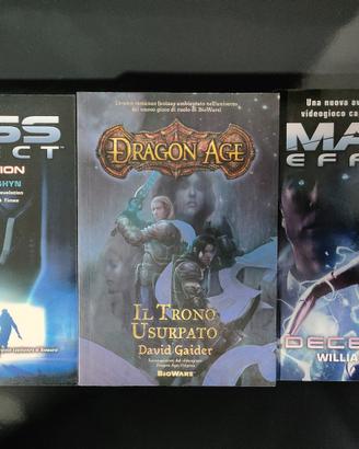 Lotto 3 romanzi Dragon Age + Mass Effect 