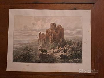 stampa antica castello di San Servolo Trieste