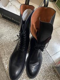 Stivali con lacci uomo, Casare Paciotti numero 10.