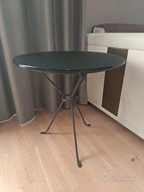 TAVOLO TAVOLINO VETRO TEMPERATO ACCIAIO DESIGN