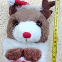 Calza di Natale renna peluche vuota