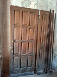 porta ingresso  legno masselo 