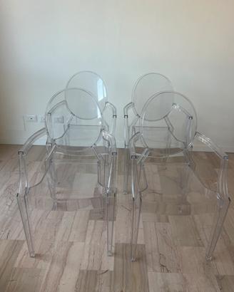 Lotto 4 Poltrone Louis Ghost - Kartell
