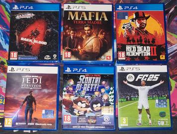 Lotto 6 Giochi Sony PlayStation 5 Red Dead Mafia