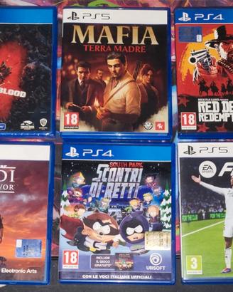 Lotto 6 Giochi Sony PlayStation 5 Red Dead Mafia