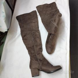 Stivali al ginocchio scamosciato nr37