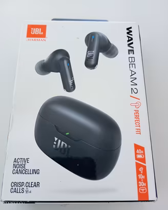 JBL wave bean 2 auricolari bluetooth black 