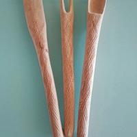 Utensili in legno vintage