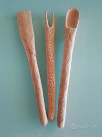 Utensili in legno vintage