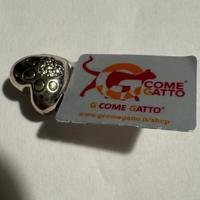 Ciondolo a cuore in argento marca G come gatto