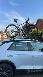 Portabici da tetto per barre